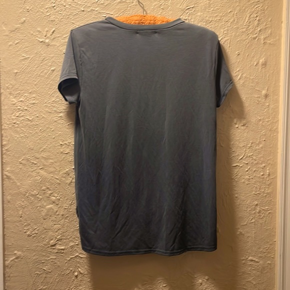 Plain Charcoal Grey Knotted T-Shirt - Picture 2 of 2
